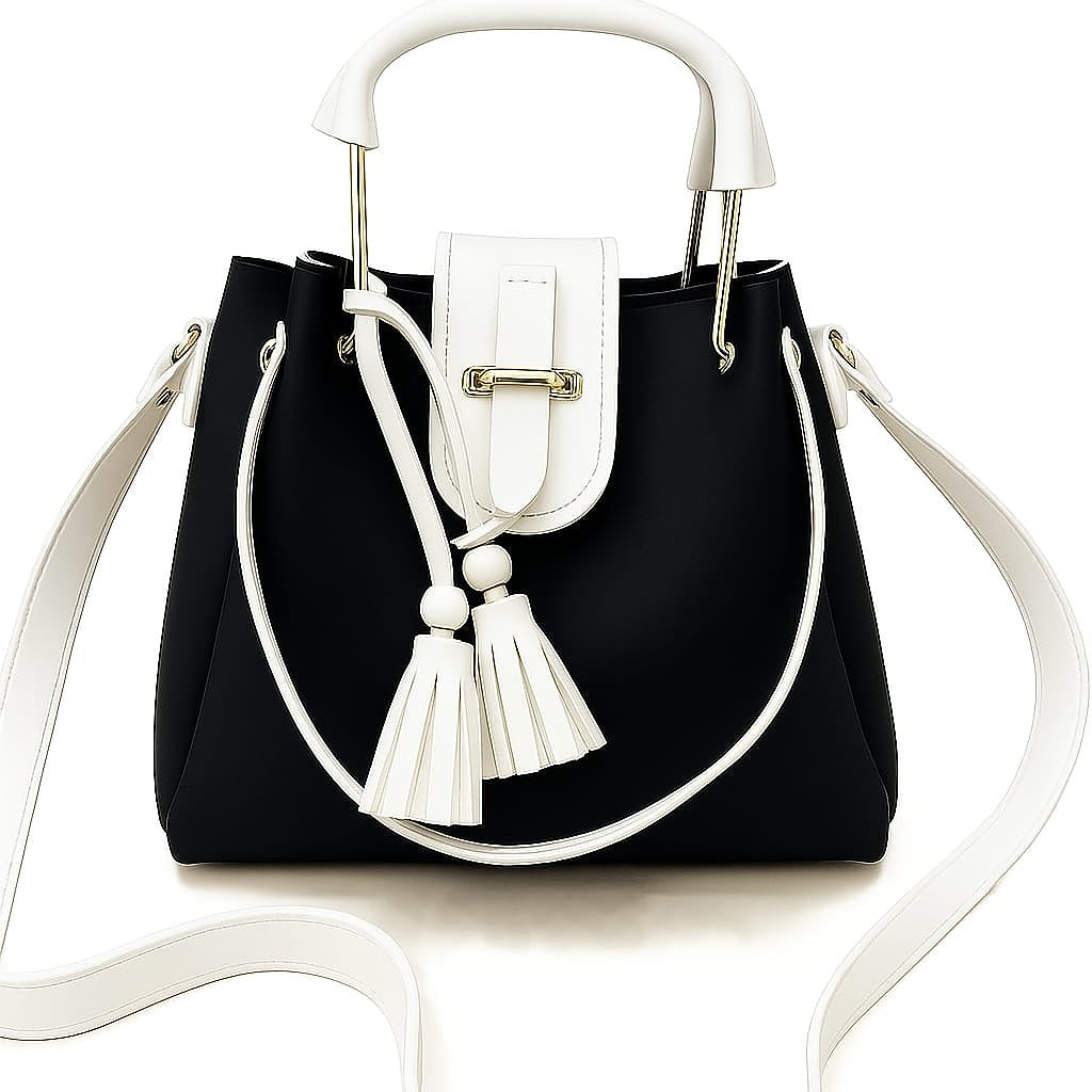 Fashion Fiesta Shoulder Bag – Soft Leather Elegance (Code 5551)