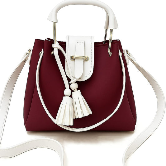 Fashion Fiesta Shoulder Bag – Soft Leather Elegance (Code 5551)